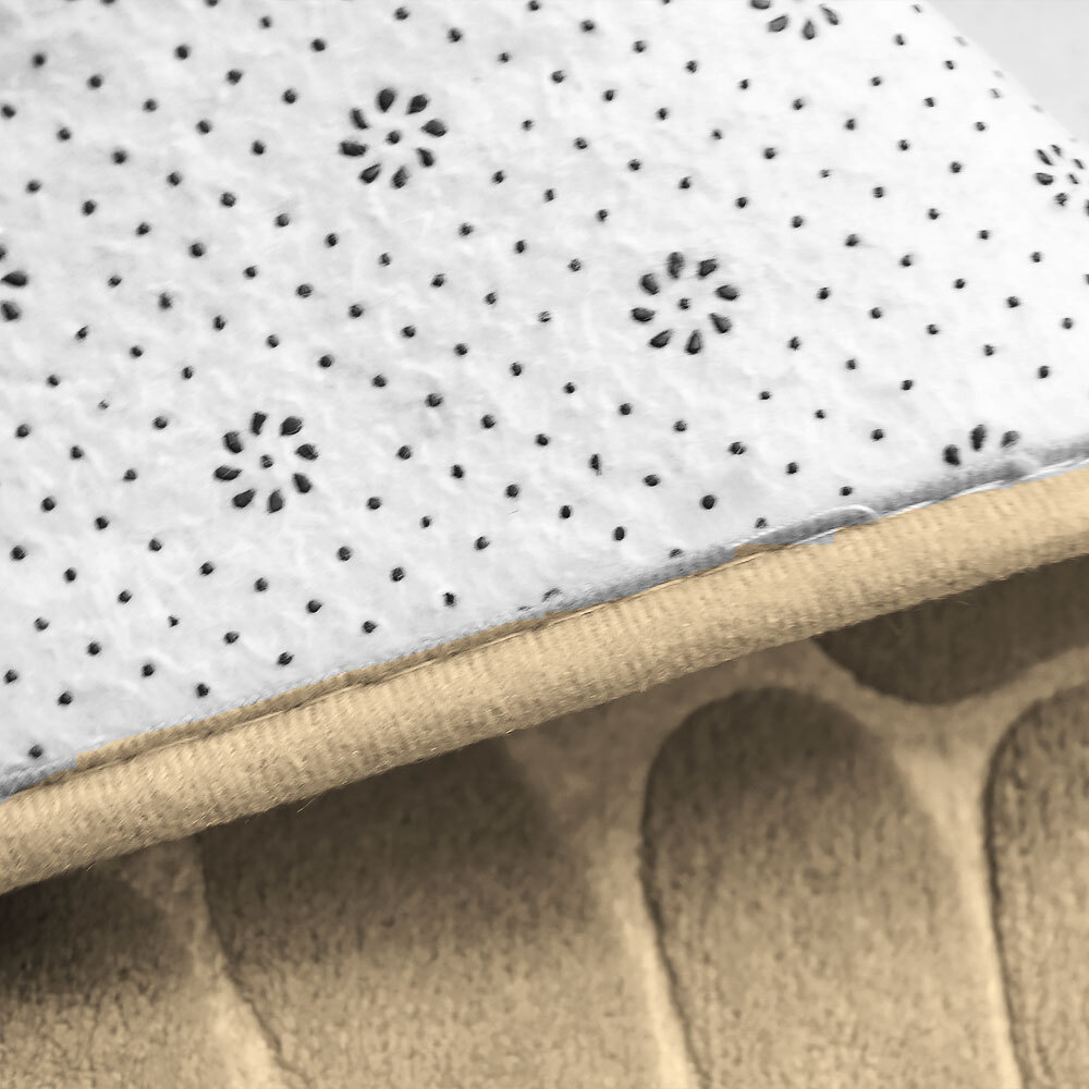 Коврик для туалета Roomis Камни 50*50см, бежевый