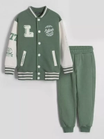 Костюм для мальчика в школу спортивный, бомбер и брюки