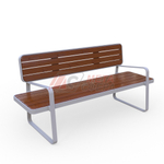 Скамейка Мадрид Кросс с подлокотниками