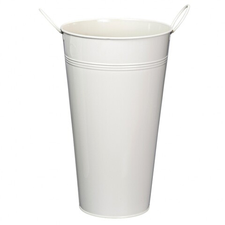 Вазон металлический D16,5*10,5*H28см Крем (STG605)