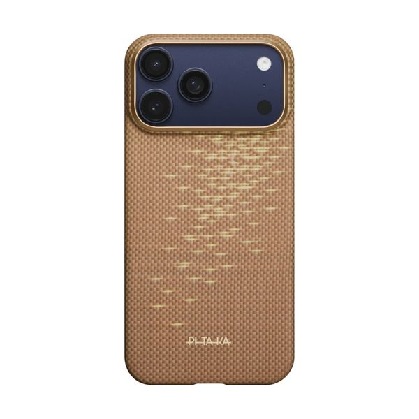 Чехол Pitaka Edge Case для iPhone 17 Pro, Золотой блик | Golden Glint