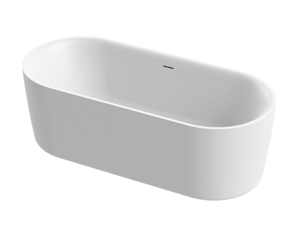 Ванна акриловая матовая 180х80 Cezares METAURO-INT-Central-180-80-60-W-MATT