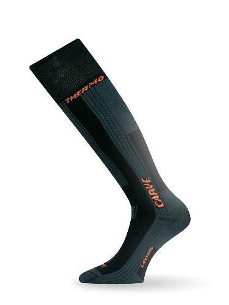 Носки Lasting SKG 808, acryl+polypropylene, серые с черной вставкой, размер M, SKG808-M