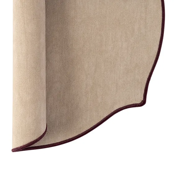 Салфетка сервировочная etica, D38 см, бежево-розовая