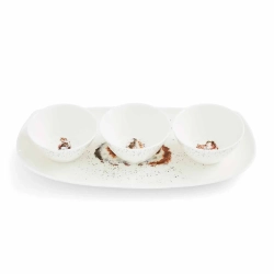 Royal Worcester Wrendale Designs Набор мисок на подносе 3+1 9 см