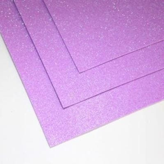 Фоамиран глиттерный 60х70 см толщина 1,5 мм МЕРЦАЮЩИЙ (Розово-сиреневый)