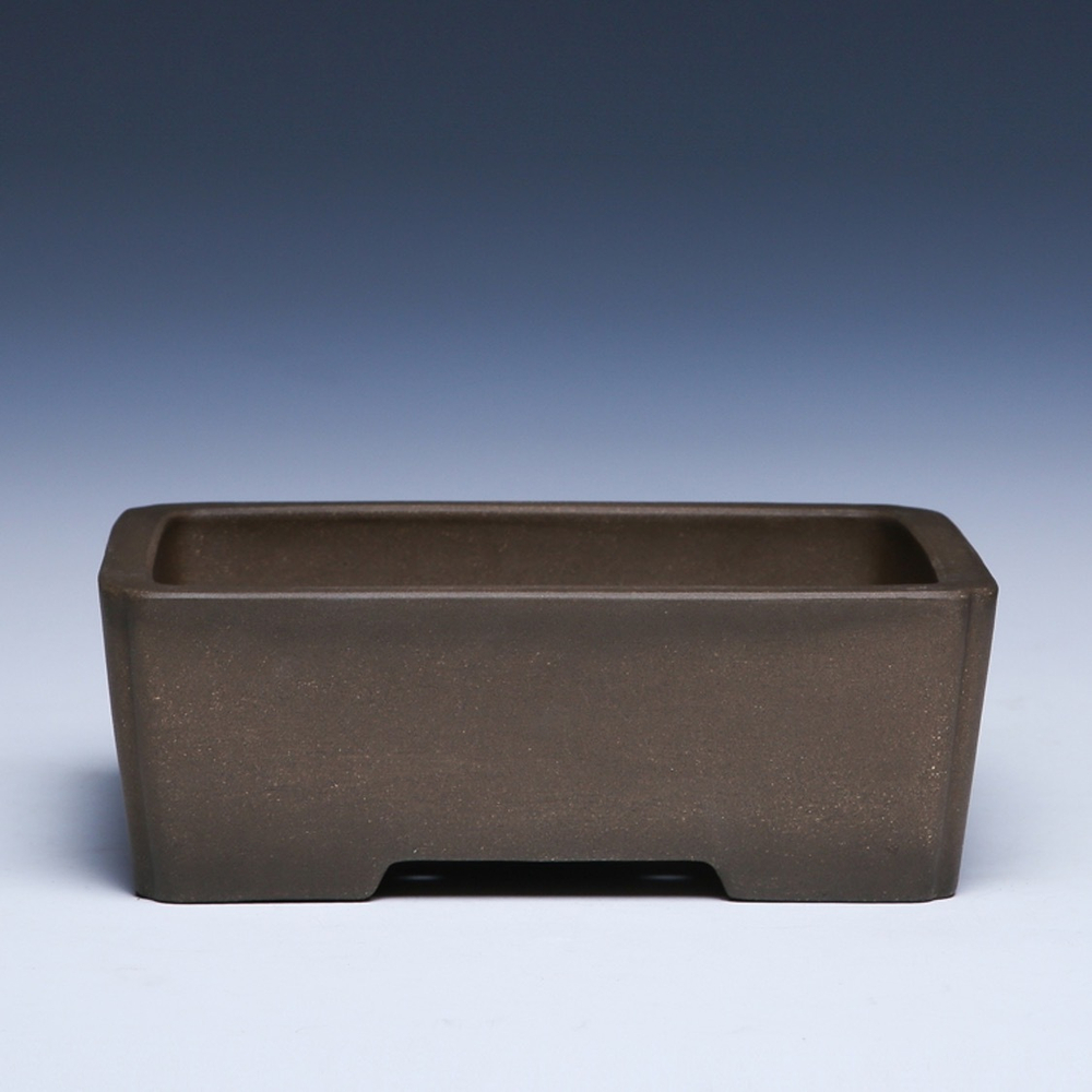 Состаренный неглазурованный горшок для бонсай высочайшего качества (исинская керамика) | 19.0*14.0*6.5.0