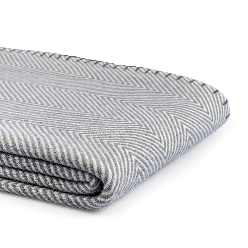 Плед шерстяной 130х180см Tkano Essential серый