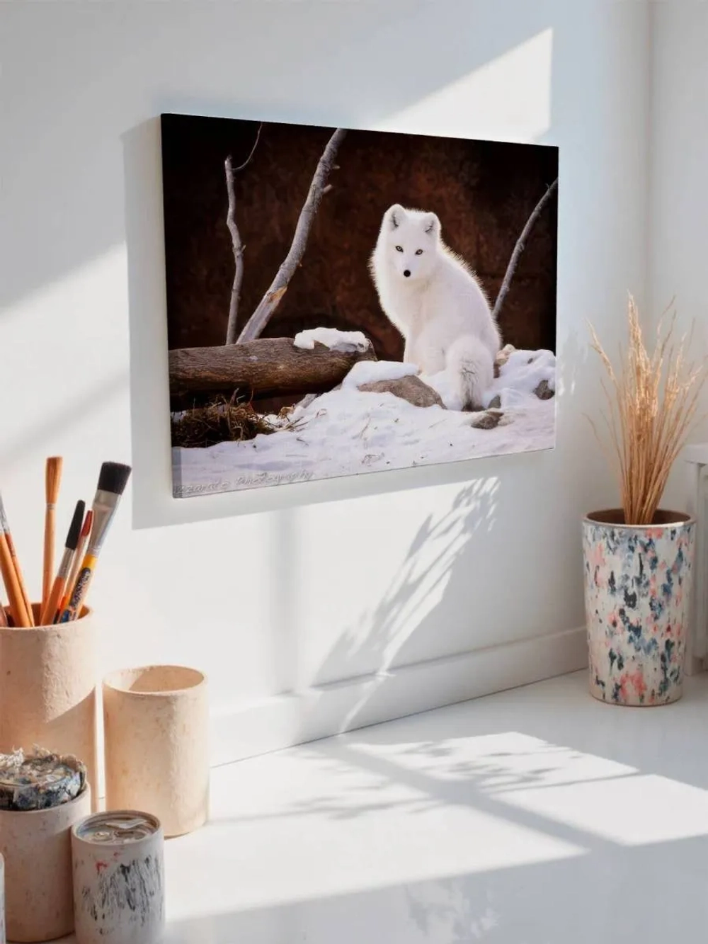 Картина на стену 40 X 50 Песец