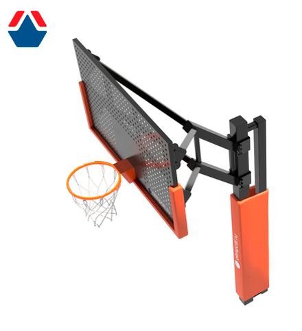 Стойка баскетбольная под бетонирование с металлическим щитом вынос 1200мм