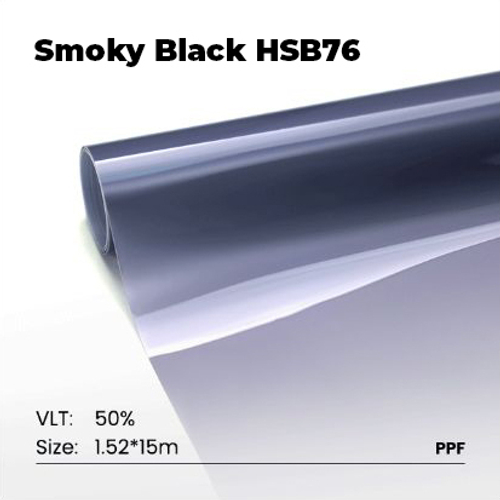 INSANE WRAPPERS PPF Headlight Smoky Black Полиуретановая плёнка для фар 0,76x15 м, 190мк, HSB76