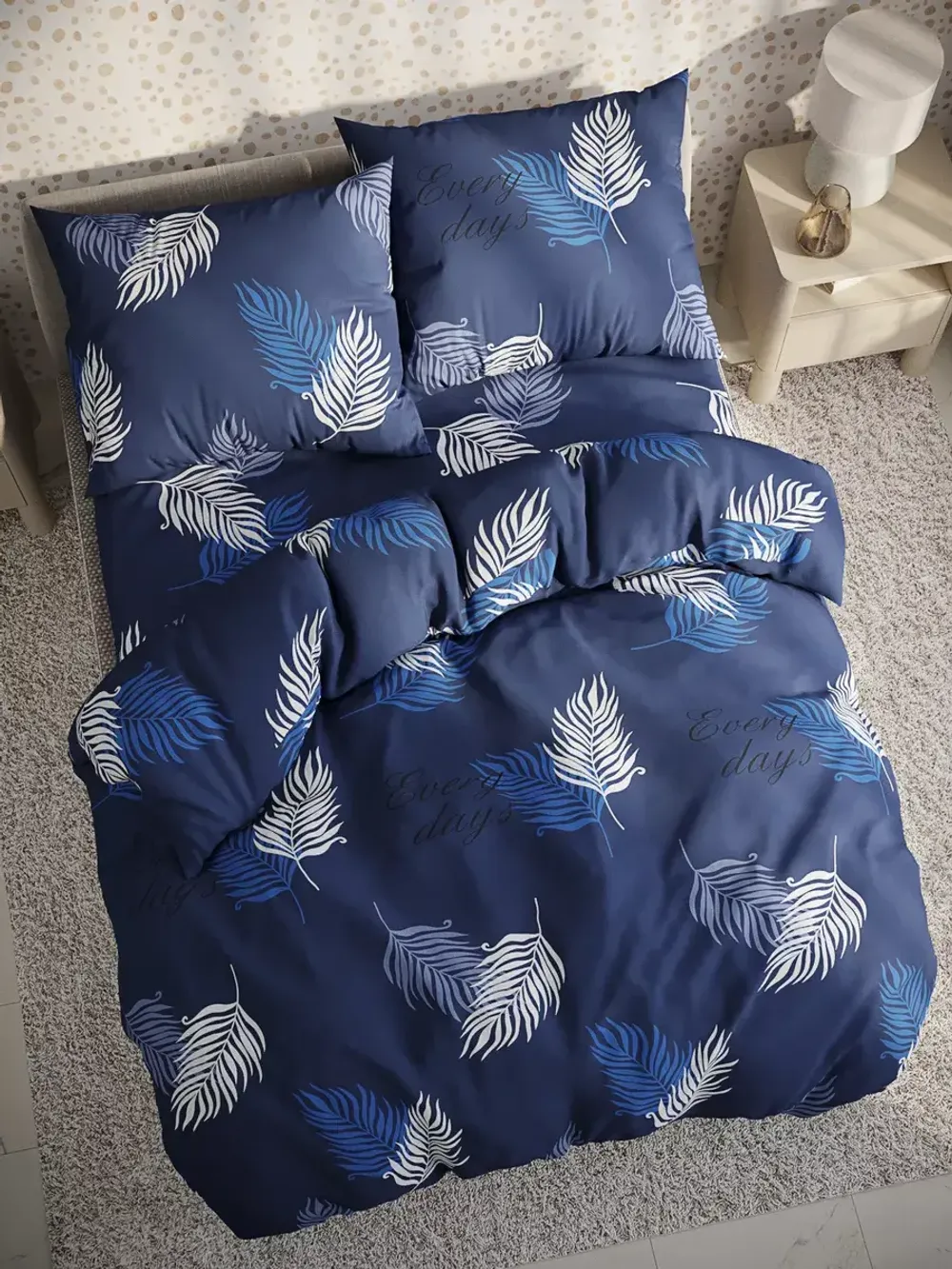 Наволочка комплект 2шт Полисатин Мечта "Павлина" 50x70 см на молнии