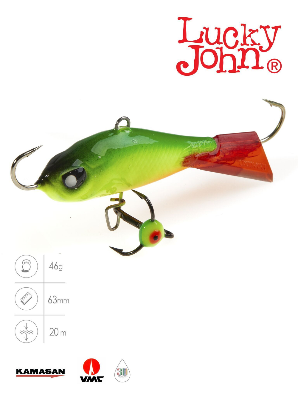 Балансир Lucky John BALTIC 4 с тройником 40мм/201 блистер