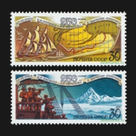 СССР 1991 г № 6344-6345 Серия 250-летие плавания Беринга и Чирикова в Америку Чистая MNH **