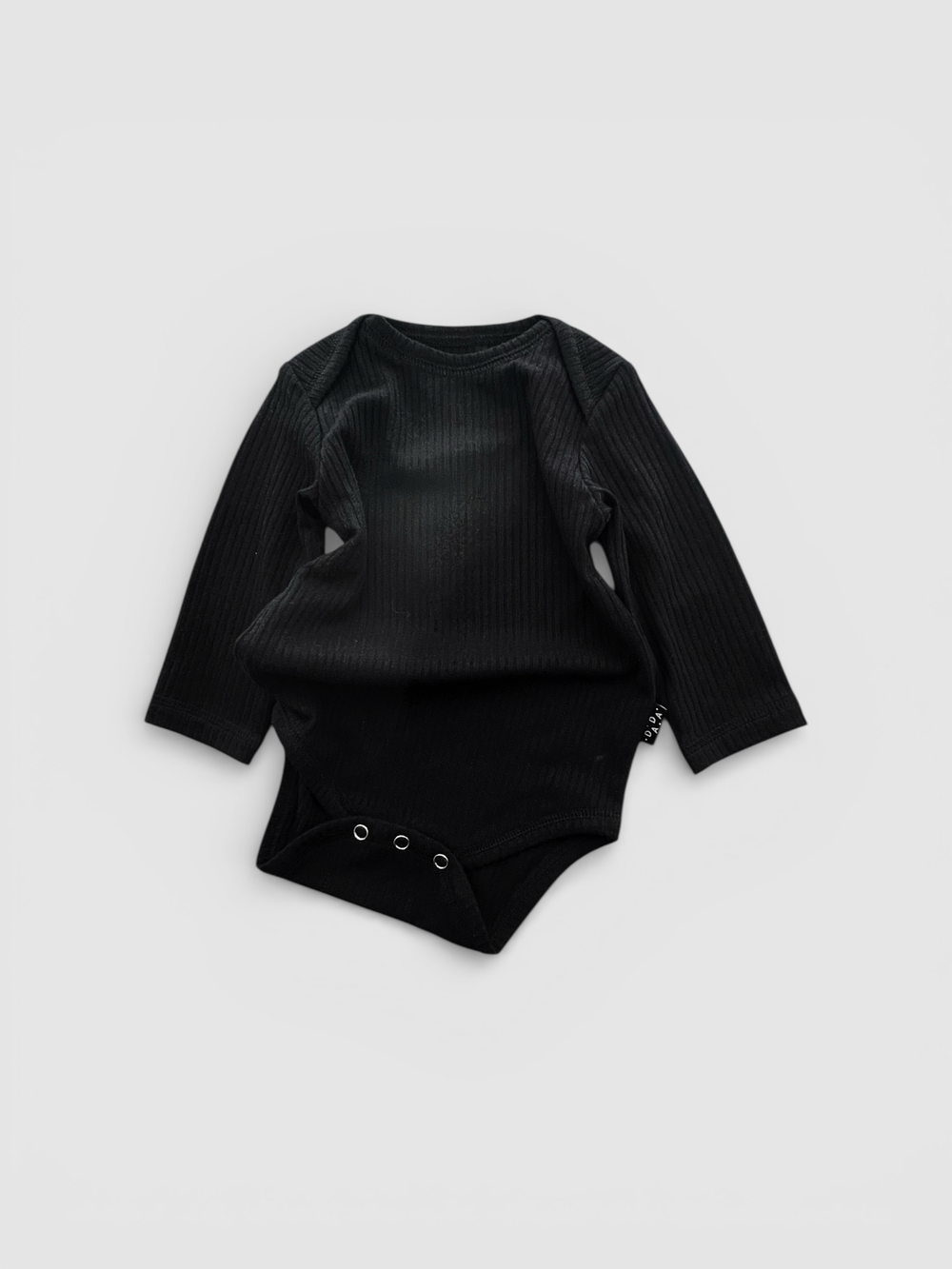 Боди с длинным рукавом (черная лапша)