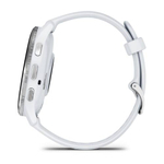 Смарт часы Garmin Venu 3 белые с серебристым безелем