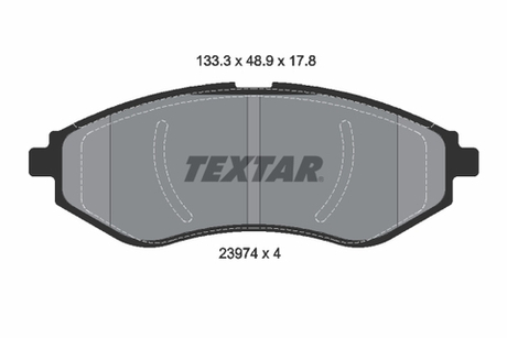 TEXTAR - 2397401-TET - Brake Pad Set, disc brake