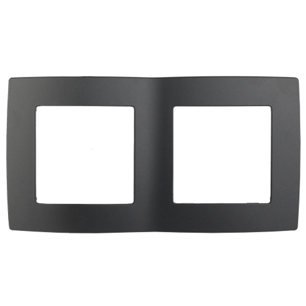 12-5002-05 ЭРА Рамка на 2 поста, Эра12, антрацит | Эра 12 Антрацит