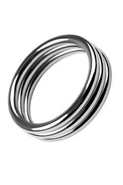 Кольцо на пенис TOYFA Metal, серебряное, Ø 4,8 см