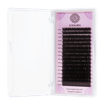 Коричневые «Мокка» ресницы Enigma MIX - 16 линий