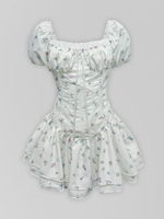 Платье-комбинезон 1131 на молнии и шнуровкой сзади