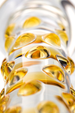 Фаллоимитатор стеклянный желтый 23,5 см