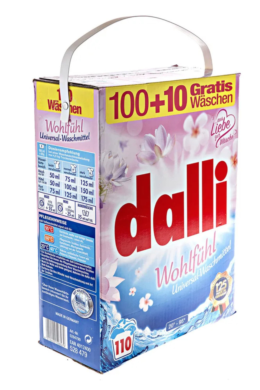 Стиральный порошок Dalli Wollwaschmittel для цветного и белого белья 7,15 кг 110 стирок