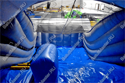 Коммерческий надувной батут "Акула-робот"