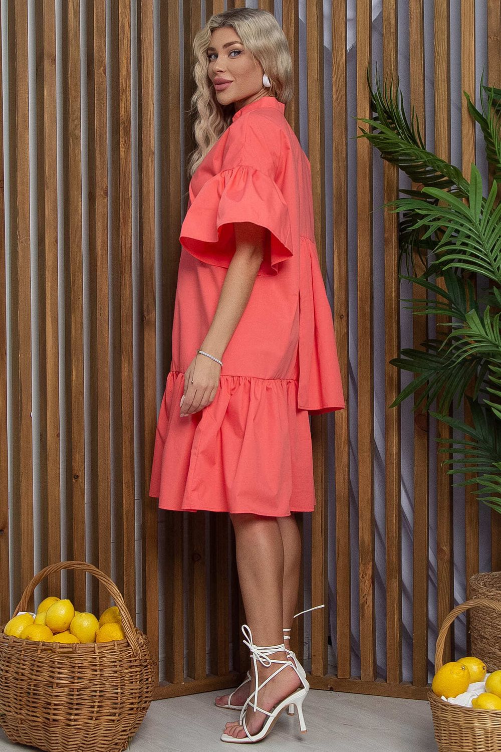 Платье Урания (коралловое) П13343-36М LT Collection