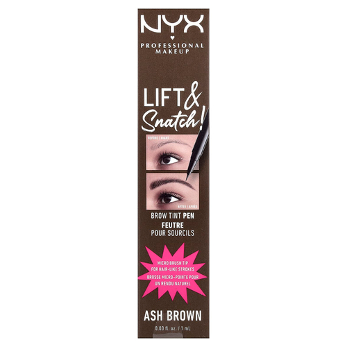 NYX Professional Makeup, Поднимите и бросьте! краска для бровей, оттенок 06 пепельно-коричневый, 1 мл (0,03 жидк. унции)