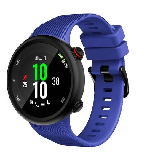 Ремешок для Garmin Forerunner 45 / Garmin SWIM 2 силиконовый (Ирис)