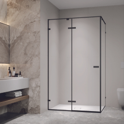 Душевой уголок с распашной дверью на петлях - RGW SV-040B (Прозрачное, 1200x1000)