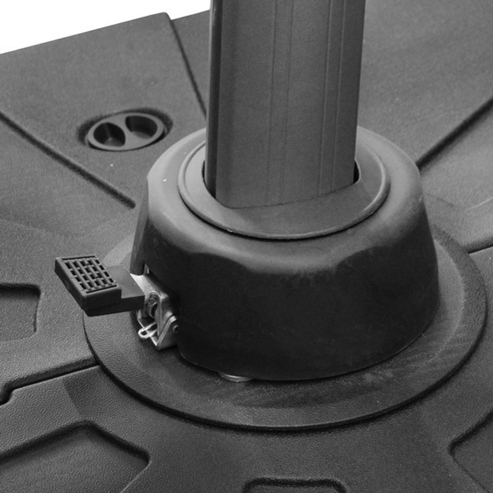 Зонт садовый складной с подставкой, квадратный 300*300 см, бежевый