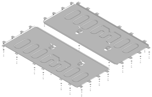 Защита аккумуляторной батареи. 4 мм, Алюминий для Voyah Dream 2021-н.в., Motodor.348608