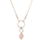 Колье Fiore Luna ROSE QUARTZ LN3171-4 R/G