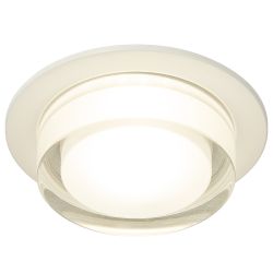 Светильник встраиваемый декоративный ЭРА DK107 WH под лампу MR16 GU5.3 белый | Декоративные встраиваемые светильники