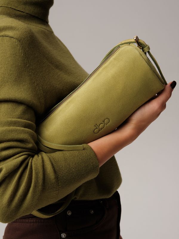 Замшевая сумка DBR 31343 киви/велюр