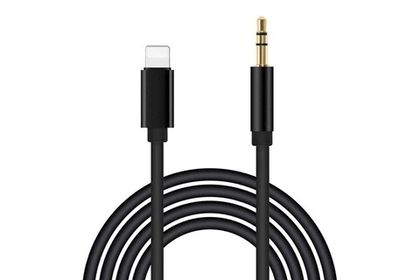 USB cable (2 в 1) lightning/3,5mm/Type-C black