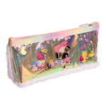 Пенал - косметичка Alingar, мех/голографика, молния, 90х200мм, "Щенки", ассорти (собачки)