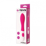 Изогнутый вибратор MIRA (10 режимов) (Цвет: розовый с белым)