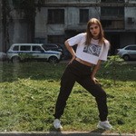 Футболка топ панелька Город Горький белая