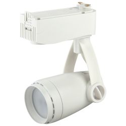 Трековый светильник однофазный ЭРА TR12-GU10 WH под лампу MR16 белый | Однофазные светильники под лампу
