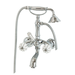 Смеситель для ванны Migliore Olivia 19012 Белый/декор платина/хром купить