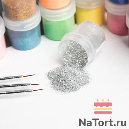 Блестки декоративные «Серебро»