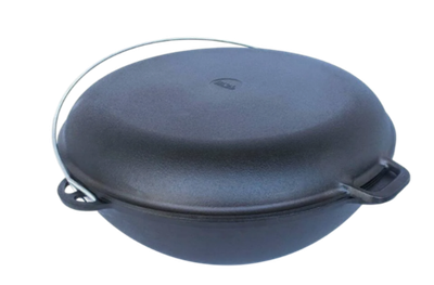 Казан чугунный походный ТАТАРСКИЙ 12л c кр/сковородой Биол 0912К