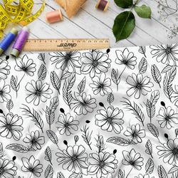 Ткань премиум мембрана упрощенный полевой мотив