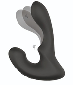 Чёрный массажер простаты с 2 моторами BOOTY ROCKER (Цвет: черный)