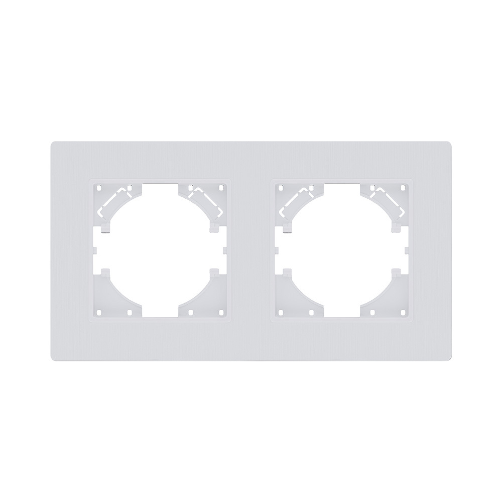 Рамка 2-постовая, белый матовый Kollinger Eleganz Plex EP2WM
