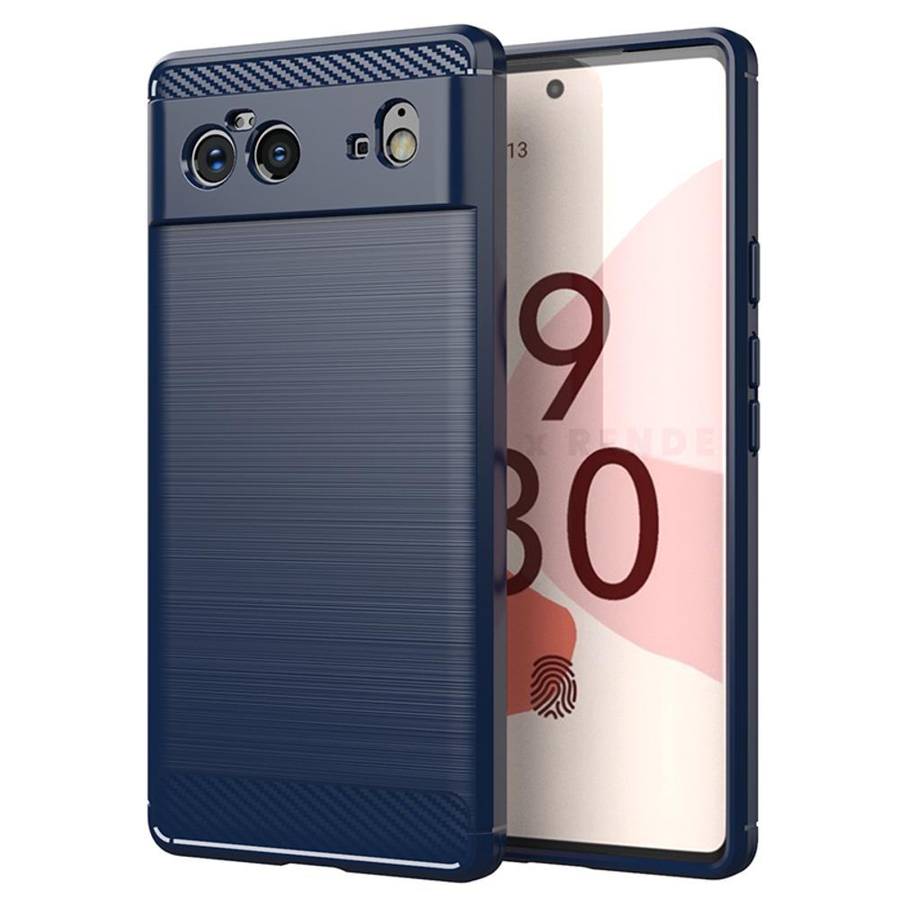 ? Чехол синего цвета в стиле карбон для Google Pixel 6 с 2021 года, серии  Carbon от Caseport - купить по отличной цене ? в интернет магазине  caseport в Москве и СПб