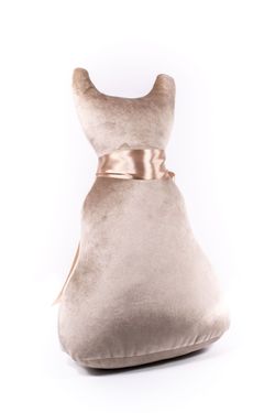 Подушка декоративная Кот Мур Вельвет Беж